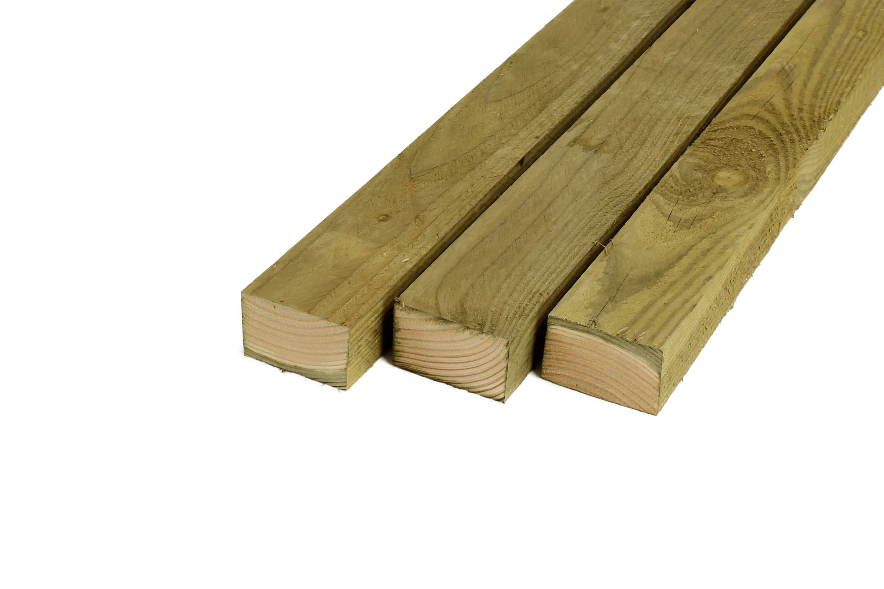 Douglas Regel 4.5 x 7.5 cm (45 x 75 mm) Fijnbezaagd Geïmpregneerd - Lengte 400 cm - Afbeelding 1